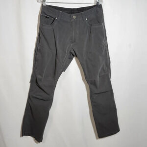 Kuhl Men's Size 32/30 Gray Lightweight Pants Outdoors Hiking Front Zip Pockets